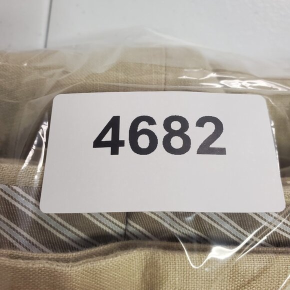 Calvin Klein Mens Mid Rise Linen Pants Size 34R Tan Beach Costal Preppy Vacation - Picture 11 of 11